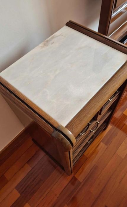 Cama com mesinhas madeira maciça