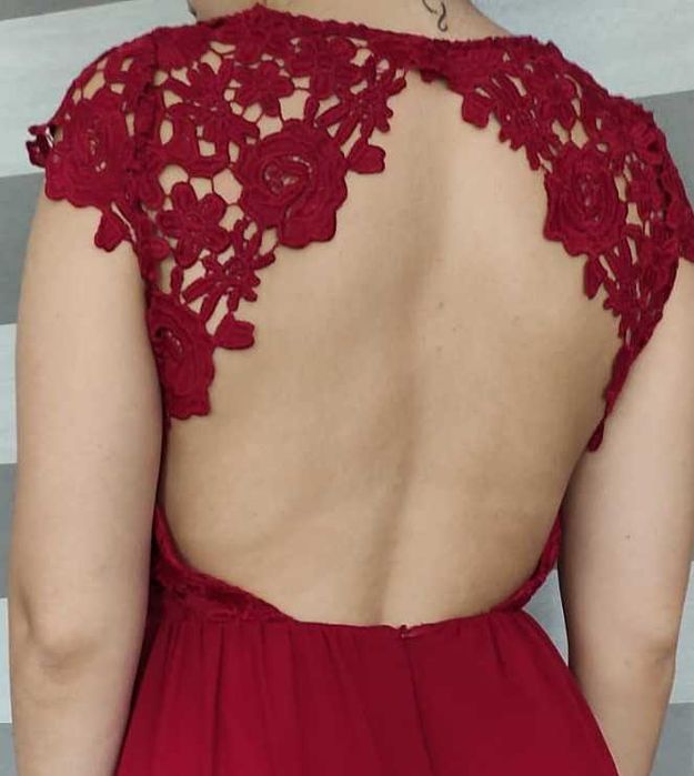 Vestido cerimónia Bordeaux