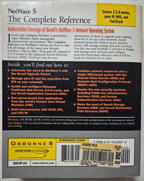 Livro «Netware 5 -The Complete Reference» de Bill Payne e Tom Sheldon