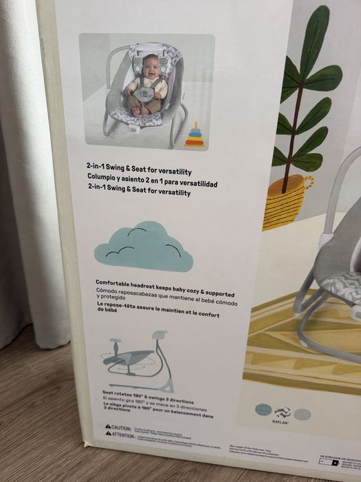 Ingenuity SimpleComfort 2-в-1 — електронна гойдалка та шезлонг для немовляти