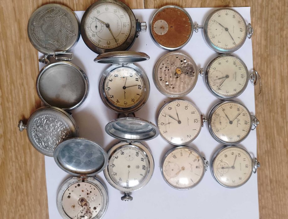 Коллекционная подборка Советские карманные часы Молния