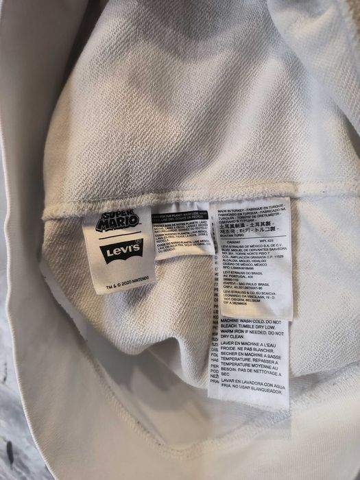 Bluza z Kapturem Super Mario Levi's Levis Biała Hoodie