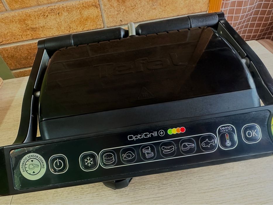 Гриль Tefal GC712834 OptiGrill+ в подарунок НОВИЙ набір для шашлику на грилі