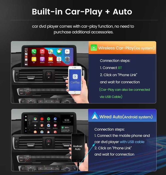 Radio Android 12 BMW X1 E84 (2009-2015) 10.25" 4/64GB CarPlay / Auto 4G
