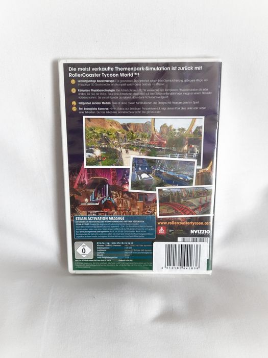 RollerCoaster Tycoon World – PC DVD Nowa, Folia