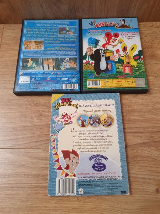 Płyty DVD I VCD dla dzieci 3 sztuki