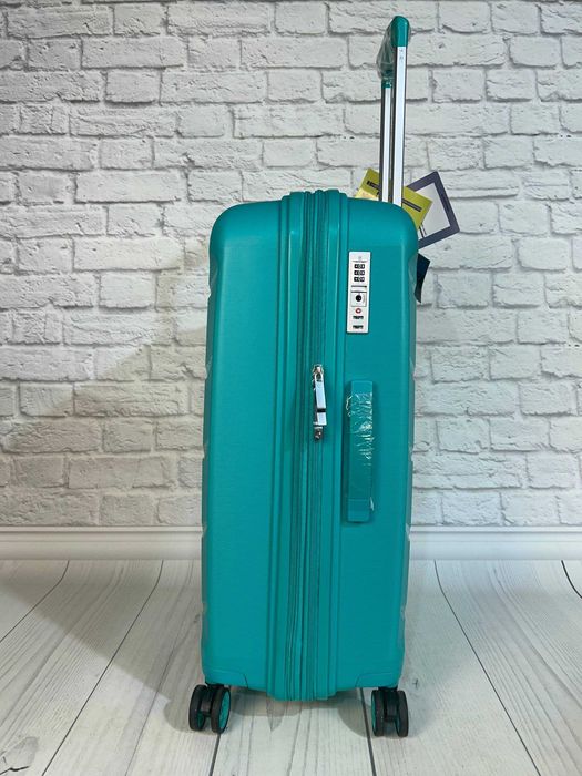 Валіза середня 4 колеса 646/M бірюзова Airtex (Франція)