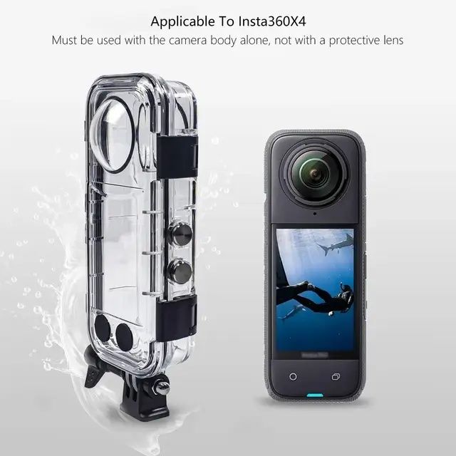 Водонепроницаемый аквабокс для экшн камер Insta360 X4 до 45 м