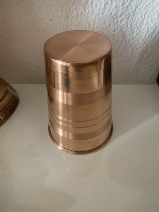 Copo de cobre ayurveda