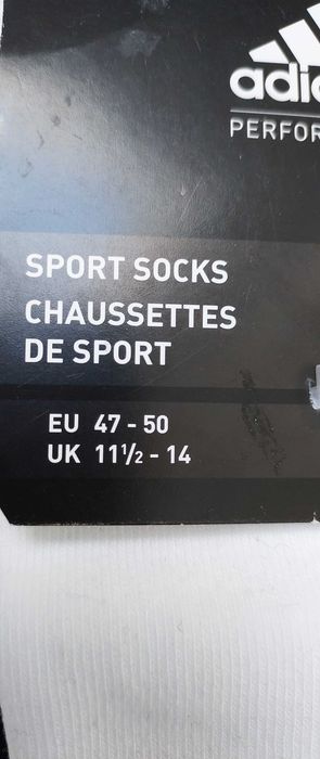 Skarpetki ADIDAS Performance 3 PARY, R. 47-50