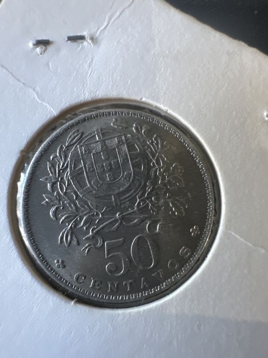 Moeda 50centavos 68 flor de cunho