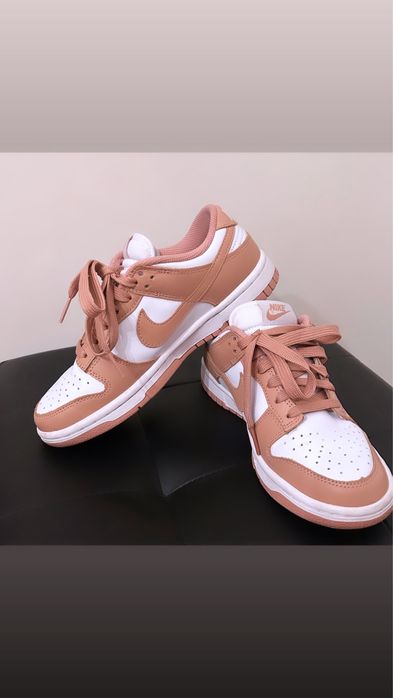 Nike Dunk Low Branco/Rose Whisper