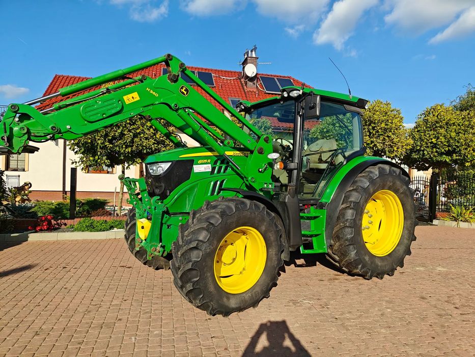 John Deere 6125R, przedni WOM, ładowacz  , ciągnik rolniczy