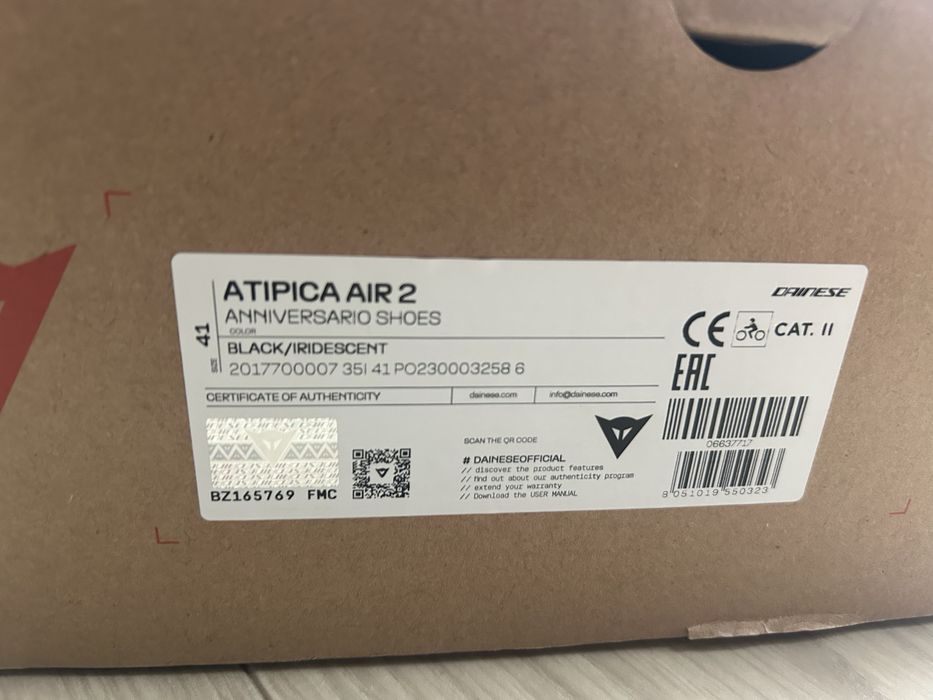 Buty motocyklowe Dainese Atipica AIR nowe, oryginalne 41