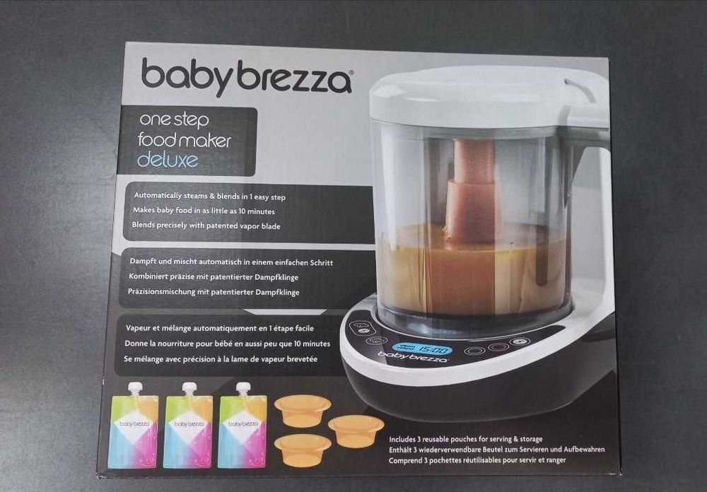 Baby Brezza  чёрная 8700 НАША ВИЛКА не Малайзия и не Американская Food Maker Deluxe Кухонный комбай гаран 1  ГОД