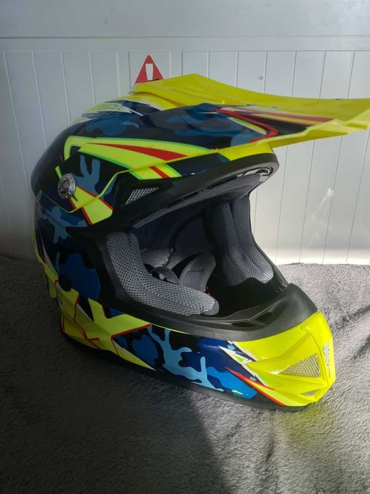 Kask crossowy enduro hulajnoga fullface