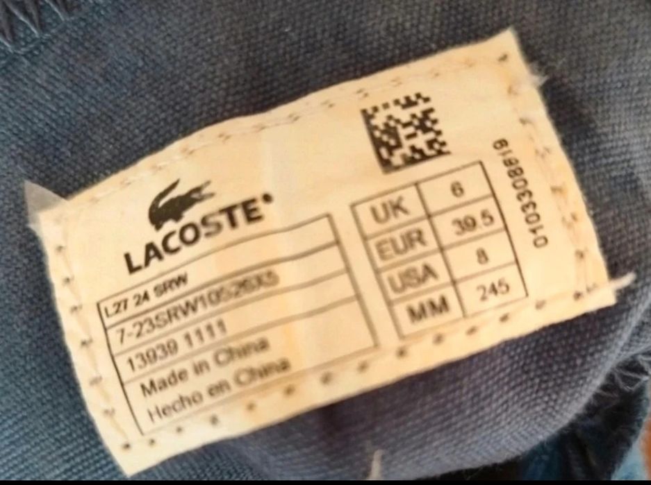 Sapatilhas Lacoste 39.5