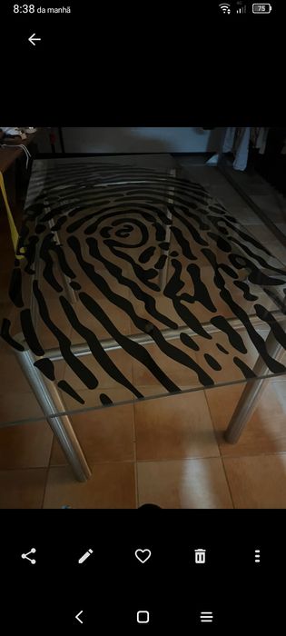 Vendo mesa  vidro inox