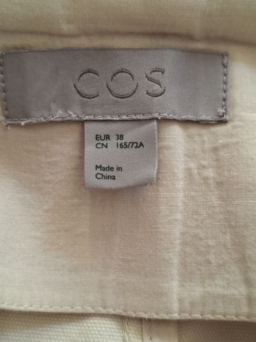 COS nowe spodnie bawełniane kuloty szeroka nogawka