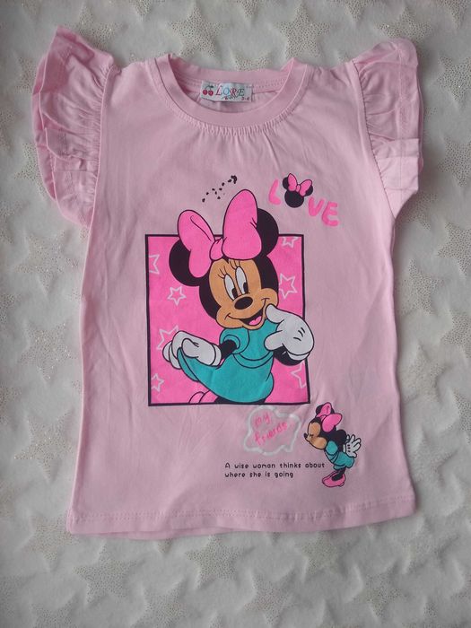 Koszulka Myszka Minnie bluzka bluzeczka T-shirt Mini Miki 80/86 promo