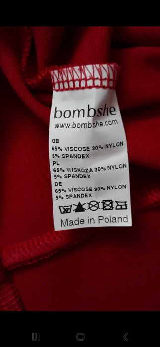 Efektowna z odkrytymi plecami Bomboshe rozmiar 36/38