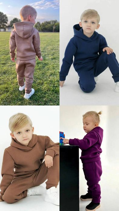 РОЗПРОДАЖ!!! Костюм флисовый теплый трехнитка флис спортивный детский