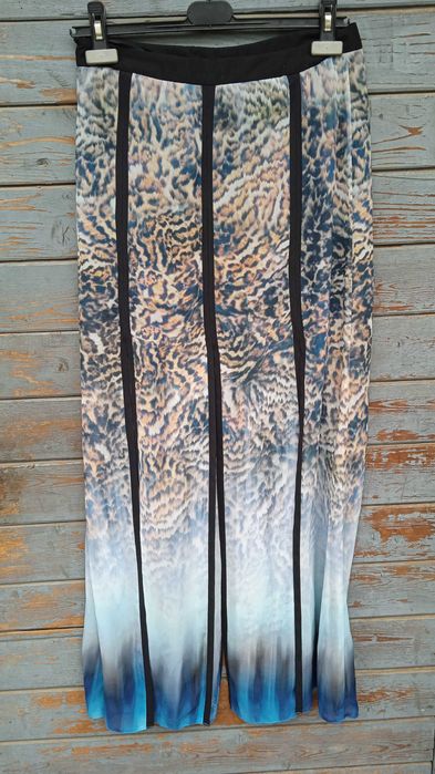 Letnia spódnica z rocięciami river island 38 M długa letnia ombre plaż