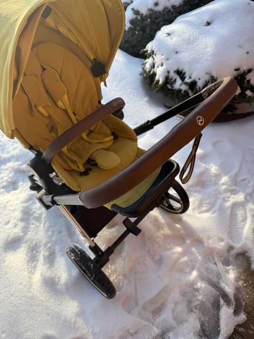 Коляска cybex priam (шасси + прогулочный блок), лимитированный цвет