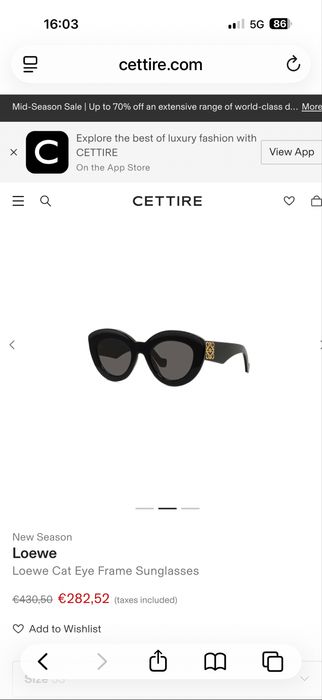 Oculos de sol Loewe