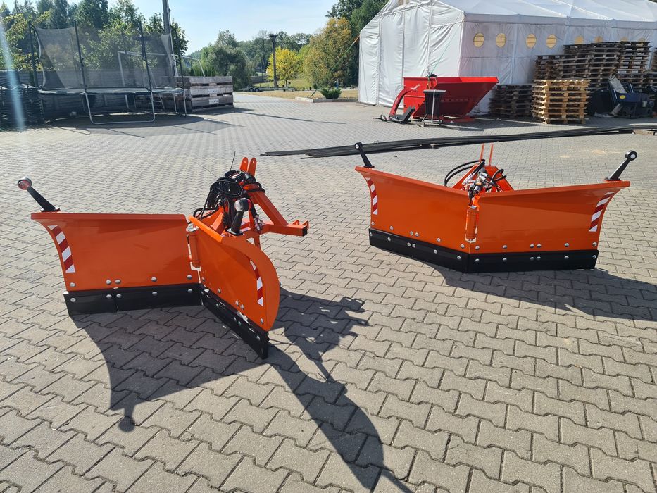 Pług do śniegu sterowny hydraulicznie, amortyzacja lemiesza, LED TUZ