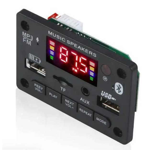 MP3-плеєр 5V-12V вбудований Bluetooth SD / USB / AUX / MIC + пульт