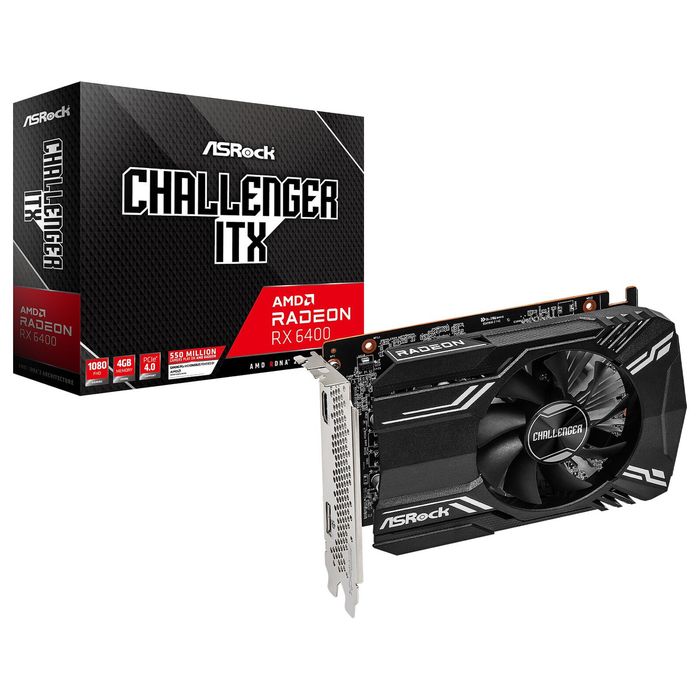 Asrock RX6400 CLI 4G AMD Radeon RX 6400 4 GB GDDR6
