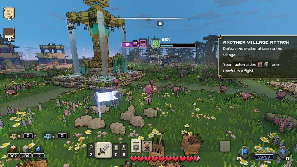 Gra Minecraft legends Xbox series S/X (klucz)