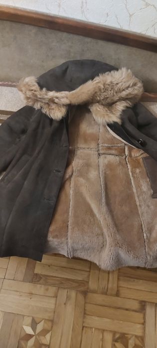 Дубленка кожаная с мехом