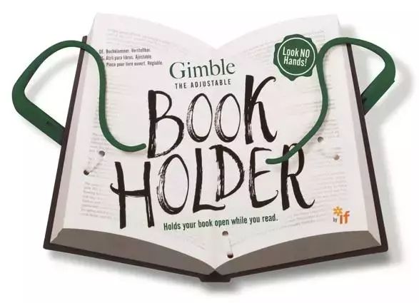 Gimble Book Holder zielony uchwyt do książki. IF. Nowy Produkt