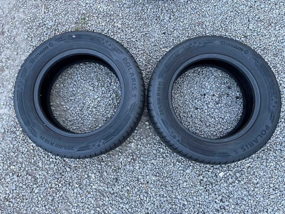 Opony 205/60R16 Barum Polaris 5 Zima 2sztuki 6,13mm bieżnika