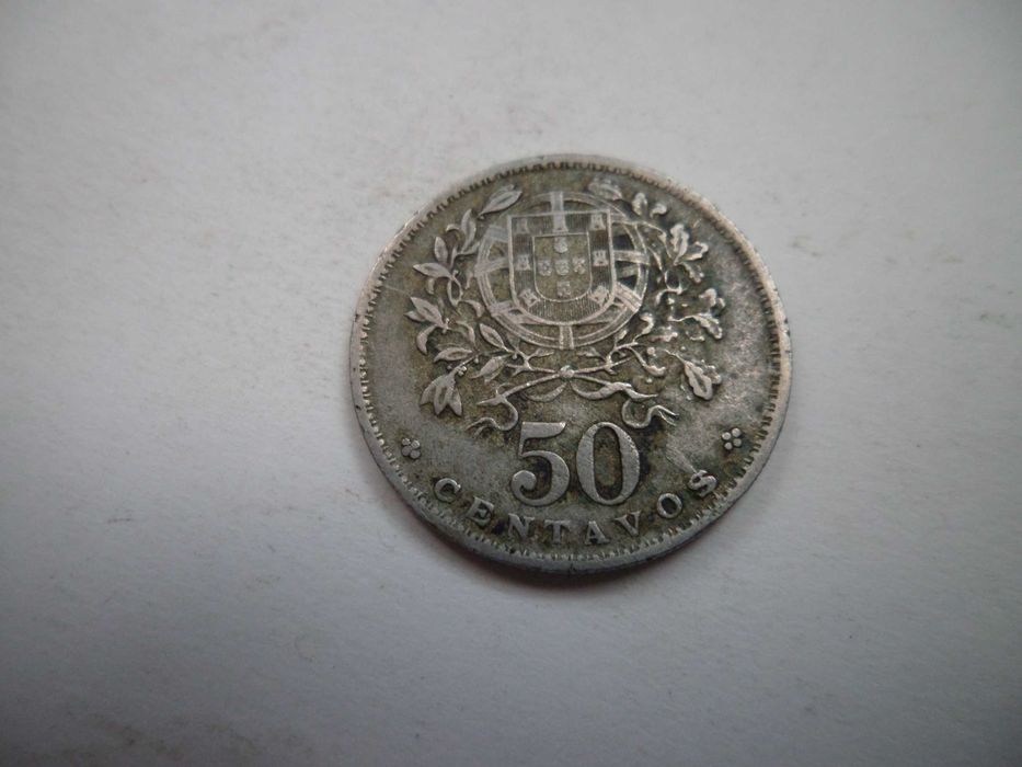 Moeda da Republica Portuguesa: 50 Centavos 1929