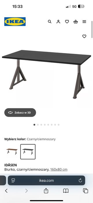 Biurko ikea 160x80 cm