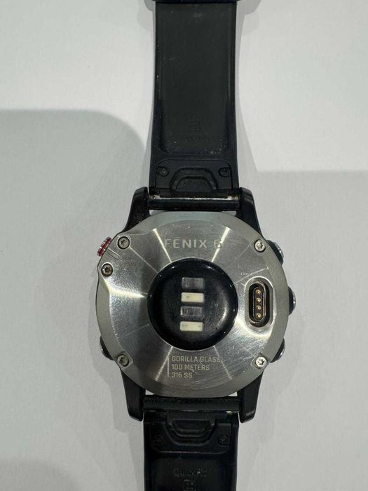 Garmin Fenix 6 Prateado com barcelete Preta