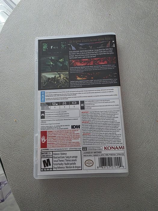 Metal gear solid 1 Master collection Nintendo switch