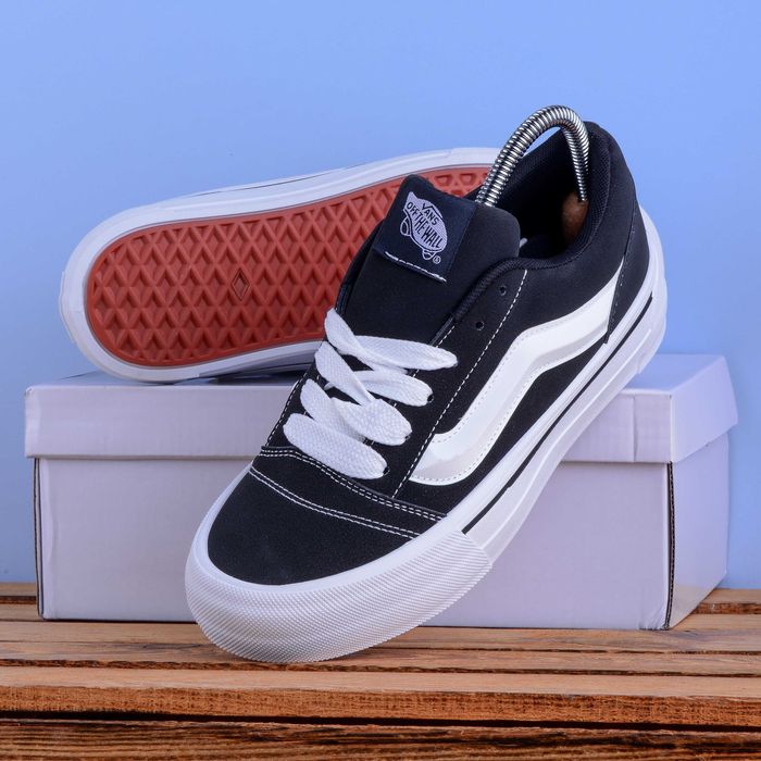 (2290) Акція! Кеди у стилі Vans Knu Skool Imran Potato чорні з білим (38,39,40) венс ванс