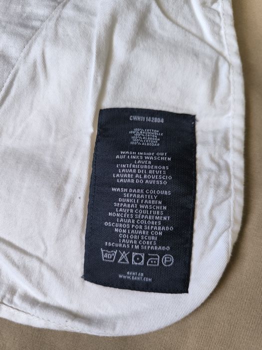 Gant spodnie męskie beż W36 L32 proste chino