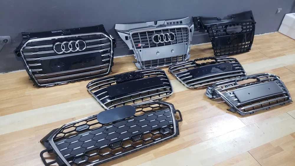 решітки радіатора для Audi RS S-Line A1 A3 A4 A5 A6 A7 A8 Q2 Q3 Q5 Q7 Q8 TT