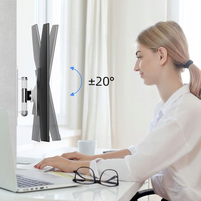 outlet suptek uchwyt obrotowy do telewizora 15-32 cale vesa max 13kg biały