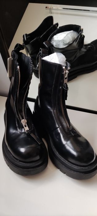 R. 40 Nowe buty Pavement Black Wysokie Kozaki Punk Loksfosy