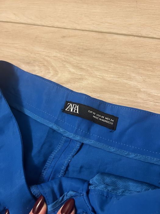 spodnie zara 34 niebieskie