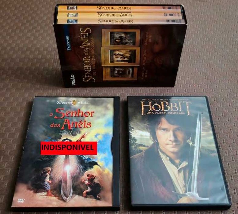 DVDs Senhor dos Aneis (The Lord of the Rings)