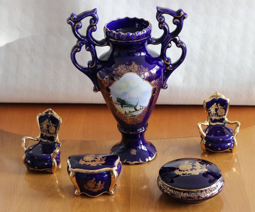 Conjunto em Porcelana Limoges Cartel