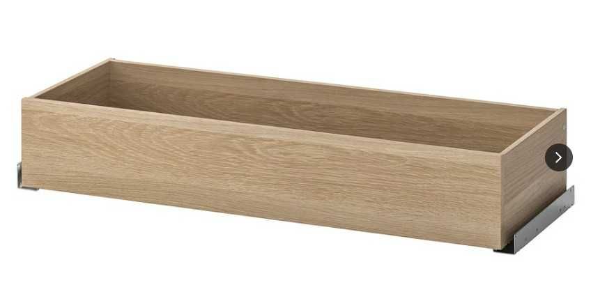 Szafa PAX imitacja dębu bejcowanego na biało, 100x35x236 cm