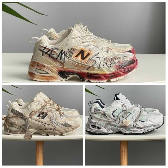 Унисекс кроссовки New Balance 530 Custom Beige кросівки нью беланс 530
